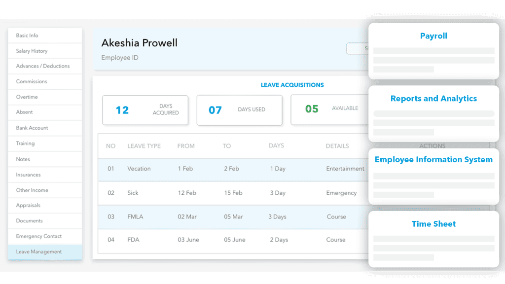 Leave Management System by Techlify payroll