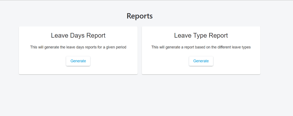 Leave reports