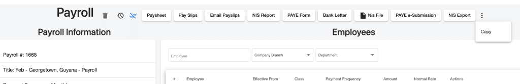payroll copy
